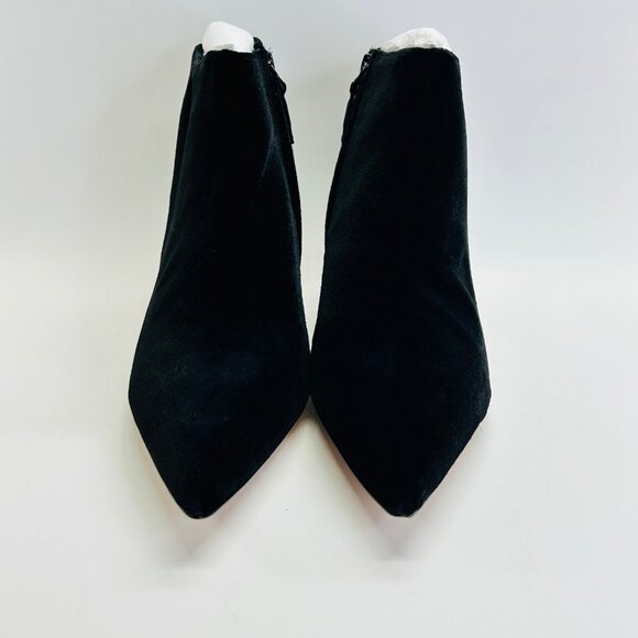 Lauren Ralph Lauren Lizie Velvet Ankle Boot Size 11B Suede Leather Black - Picture 4 of 16